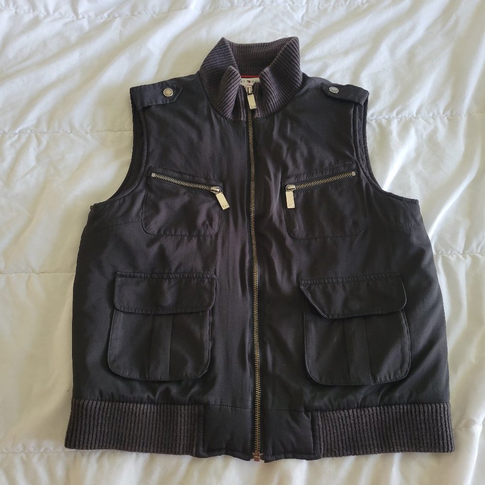 Tommy Hilfiger Jeans Women's Zipper Vest Size M Black